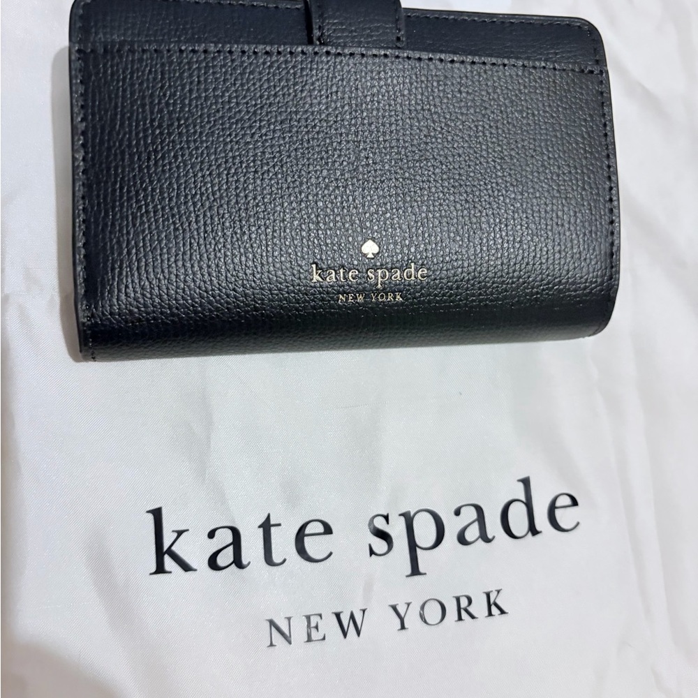 🆕 Kate Spade Medium Bifold Wallet in Black - Picture 3 of 3